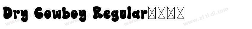 Dry Cowboy Regular字体转换
